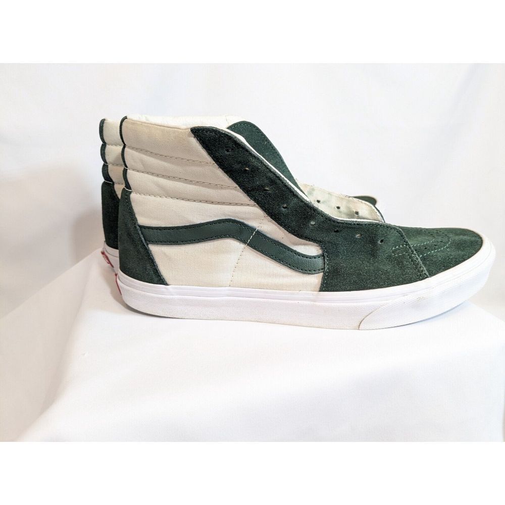 Vans Off The Wall 500714 Men's Size 12 Casual Shoes Green White Suede Sneakers